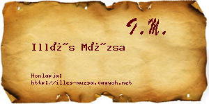Illés Múzsa névjegykártya